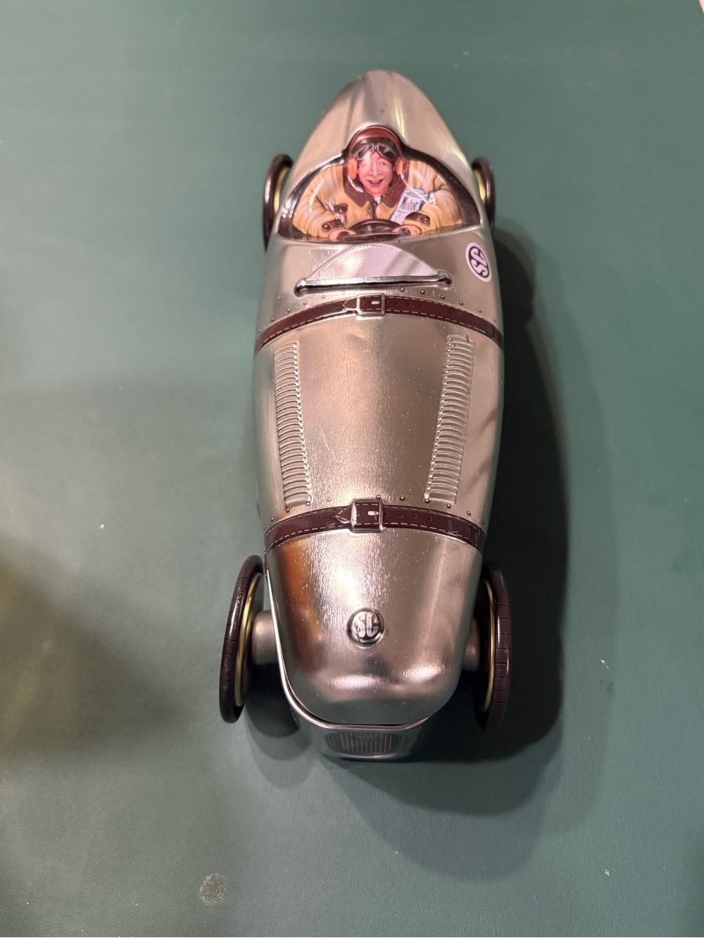 Silver Crane Company Race Car Storage Tin